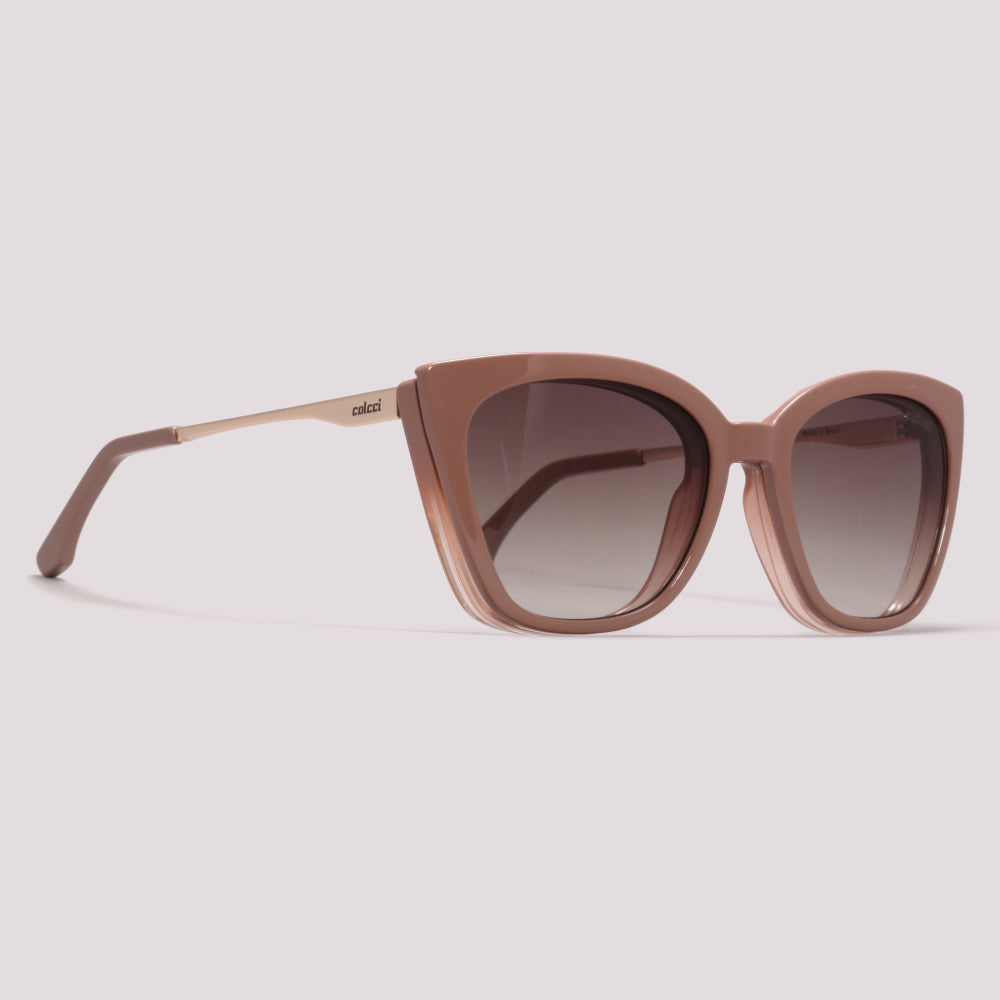 Colcci Bandy 4 Clip on Nude Degradê Brilho Marrom Degradê - Grau - 57 mm