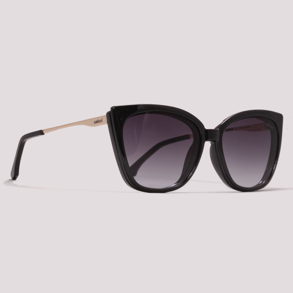 Colcci Bandy 4 Clip on Preto Brilho Preto Degradê - Grau - 57 mm