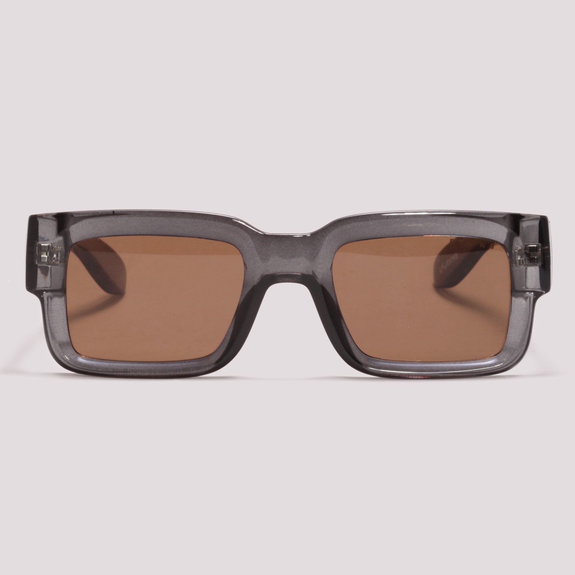 Evoke Lodown H02 Cinza Translucido Marrom - Sol - 47 mm