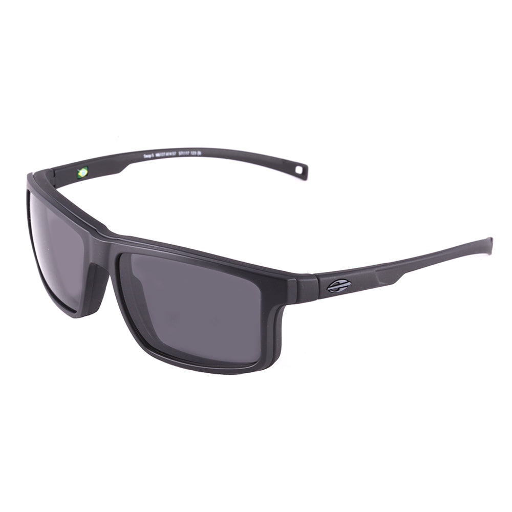Mormaii Swap 5 Clip on Preto Fosco/ Preto / Night Drive - 57 mm - Grau