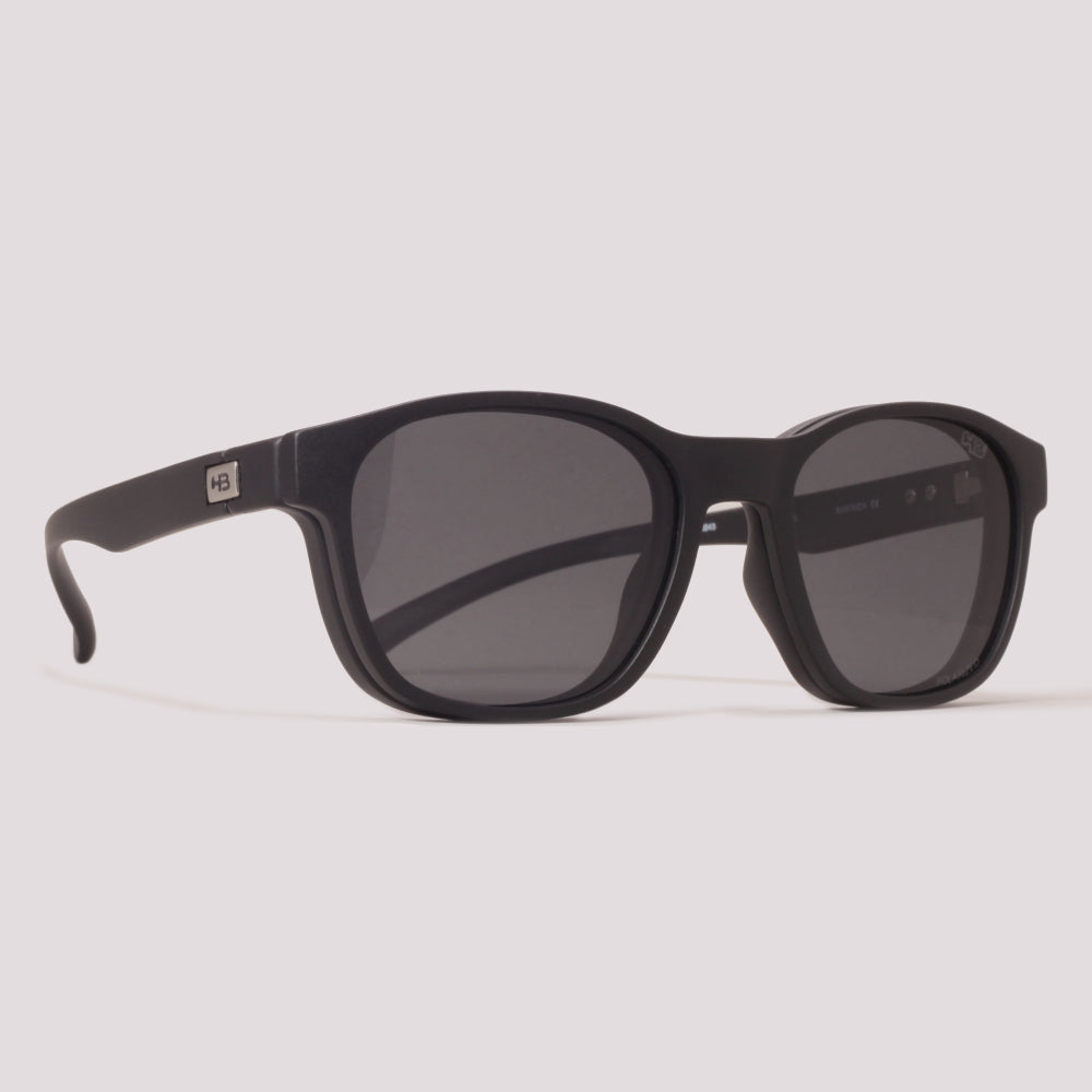 HB Switch 0448 Preto Fosco Preto Polarizado + Night Drive - Grau - 50 mm