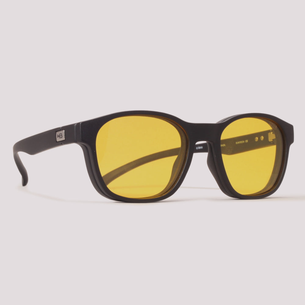 HB Switch 0448 Preto Fosco Preto Polarizado + Night Drive - Grau - 50 mm