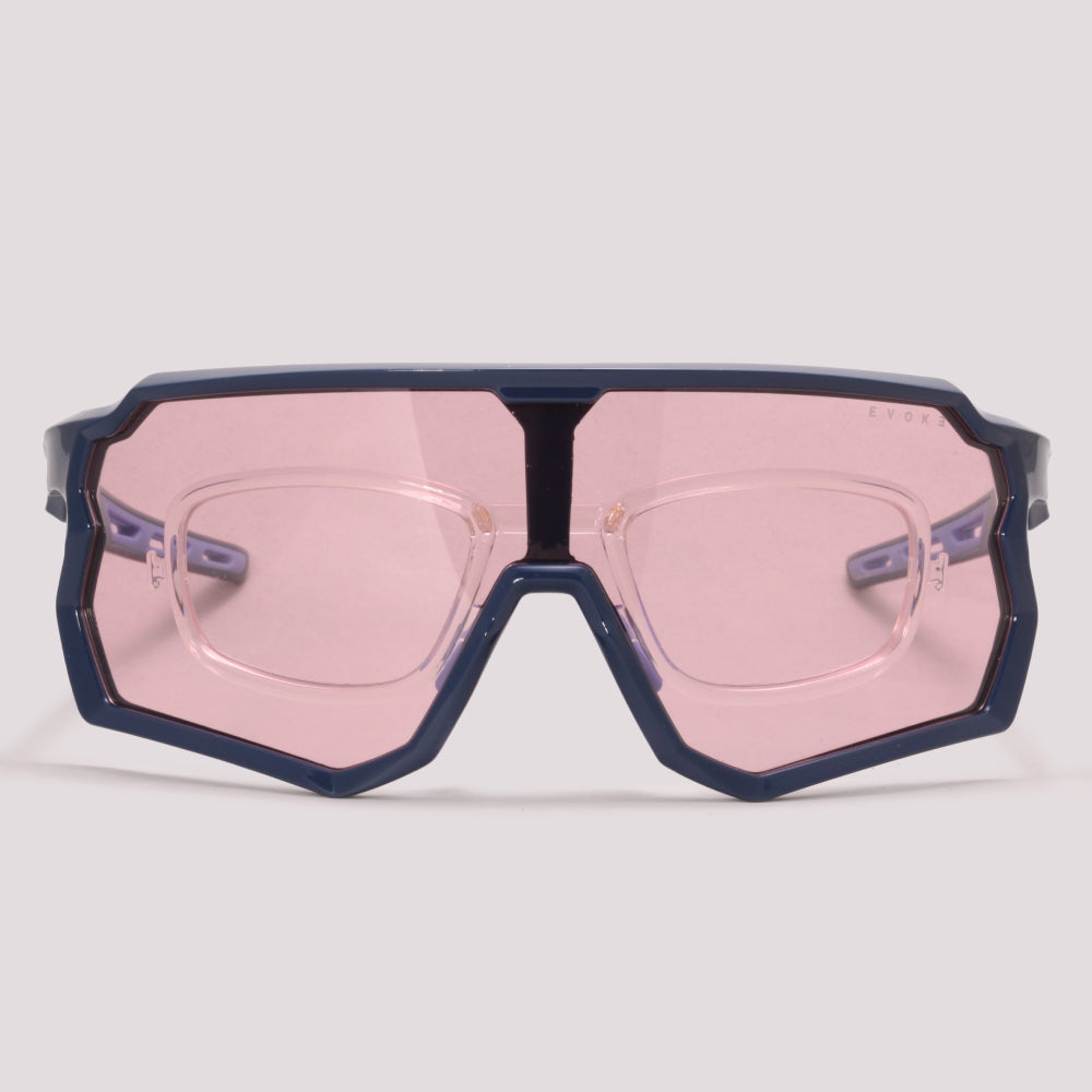 Evoke EVK 39 D01P Azul Brilho Amber Polarizada - Sol - 160 mm