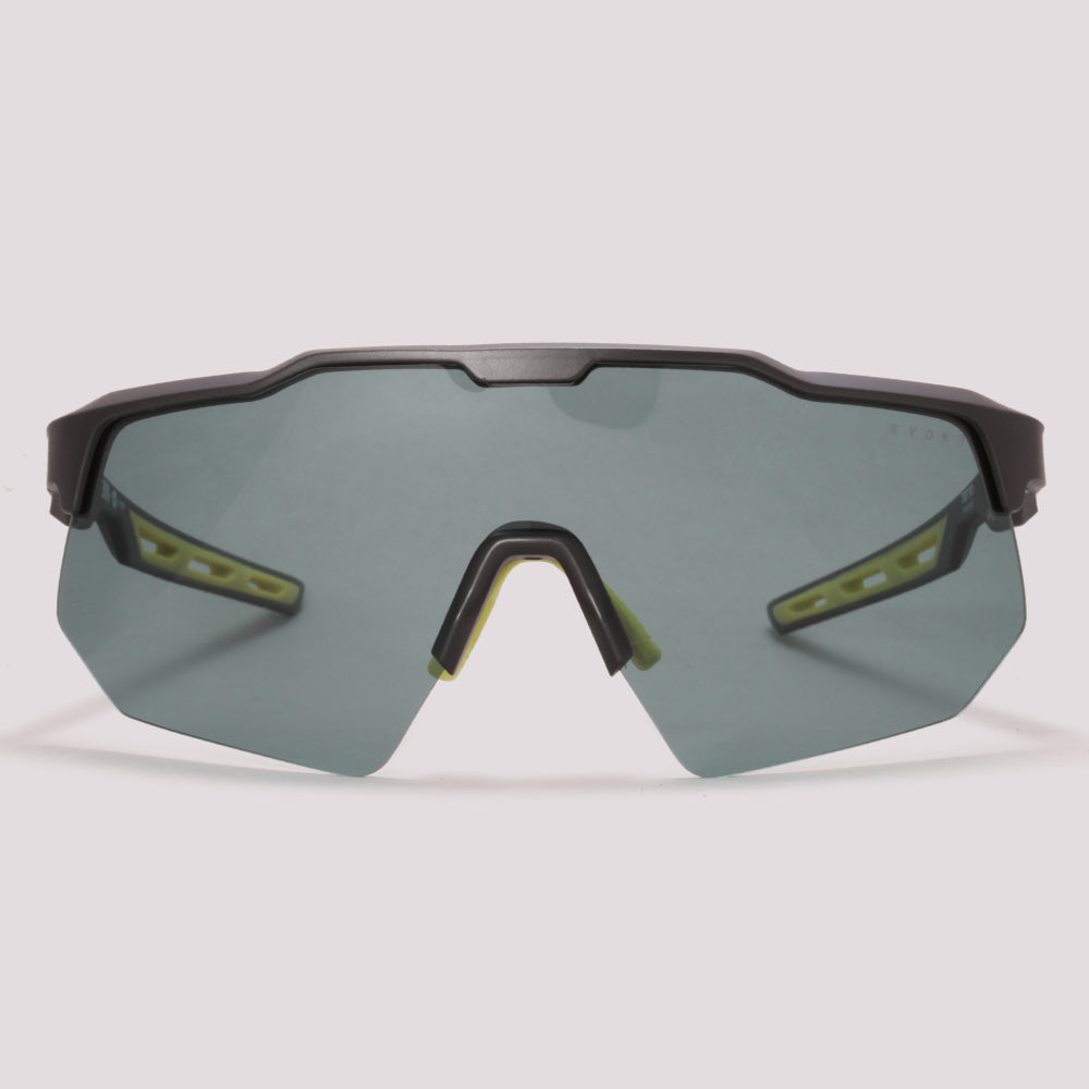 Evoke EVK 40 H11P Cinza Fosco/Verde Polarizado - Sol - 155 mm