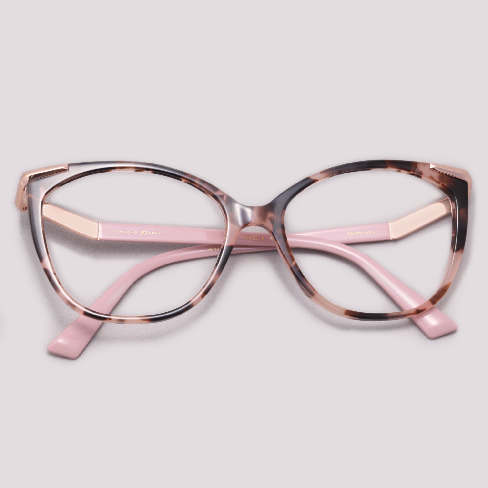 Ana Hickmann 20 Anos AH60039 G22 Rosa Mesclado - Grau - 55 mm