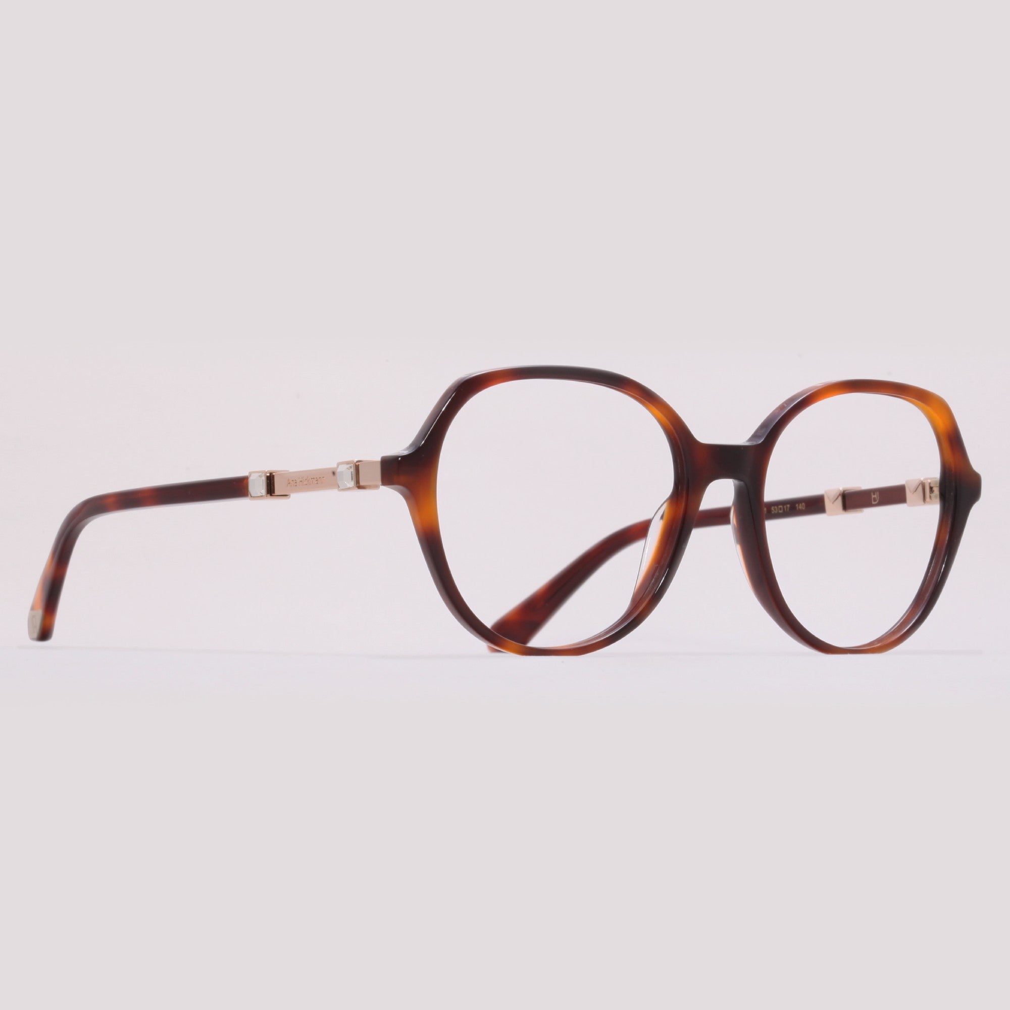 Ana Hickmann 20 Anos AH60053 G21 marrom mesclado - Grau - Lente 5,3 cm - Grau