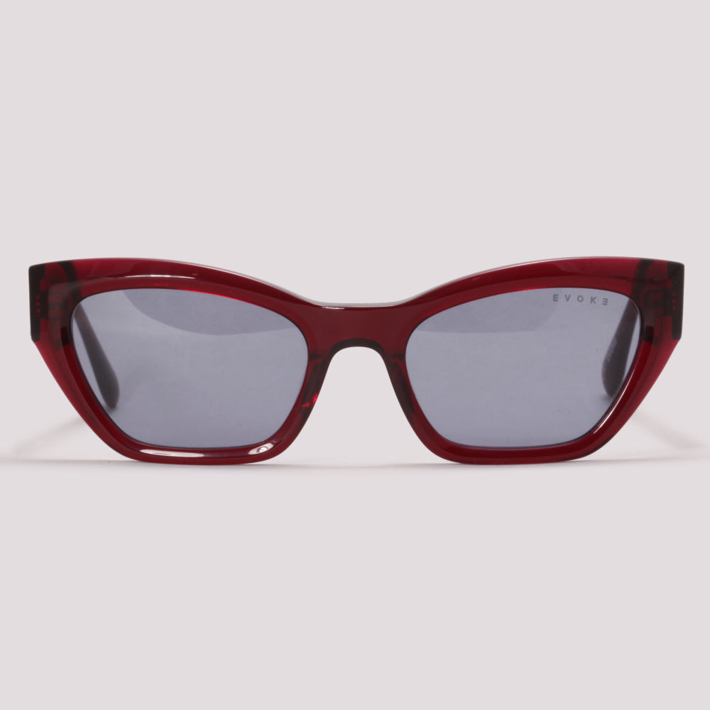 Evoke EVK 42 C02 Vinho Translúcido Azul - Sol - 52 mm