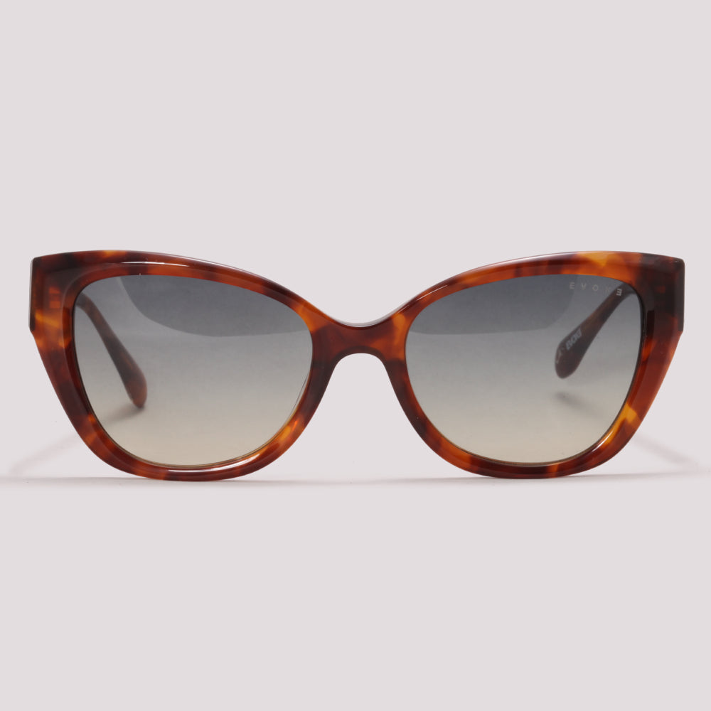 Evoke EVK 43 G22 Marrom Mesclado Brilho Verde Degradê - Sol - 52 mm