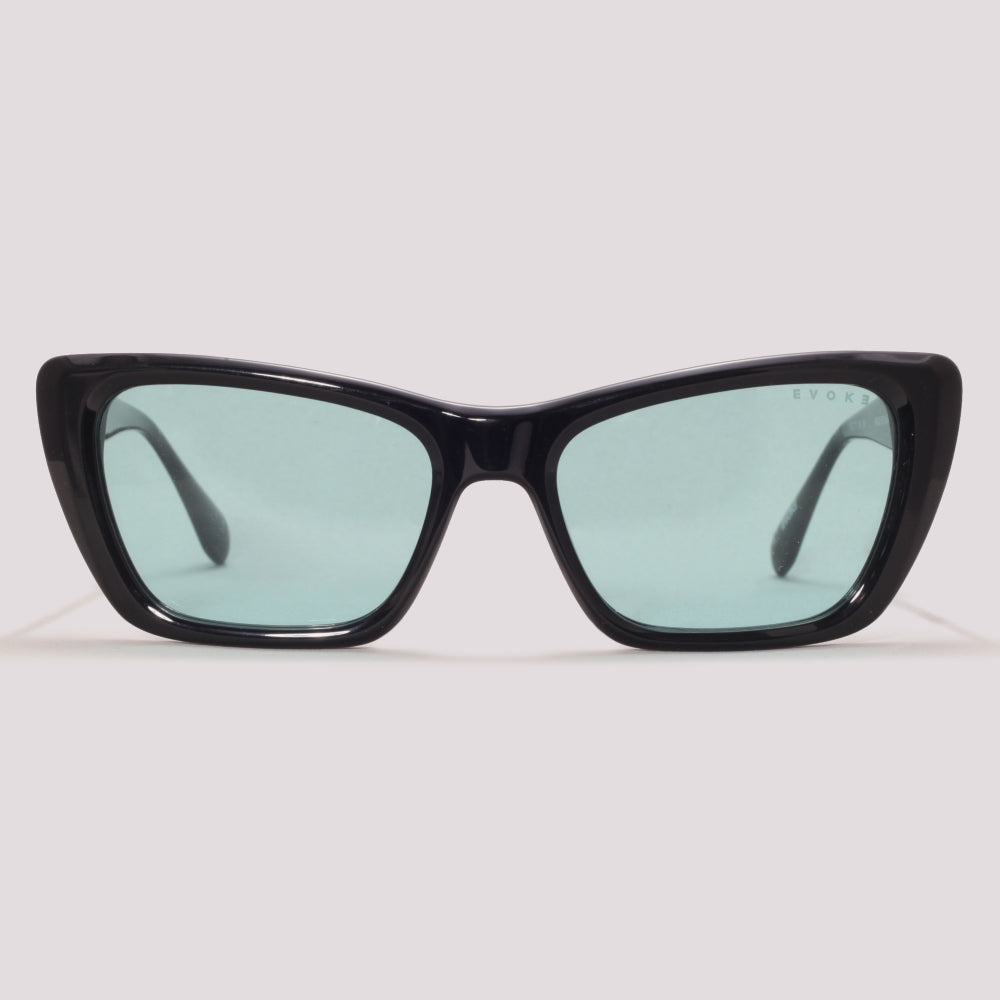 Evoke EVK 44 A03 Preto Brilho Azul - Sol - 53 mm