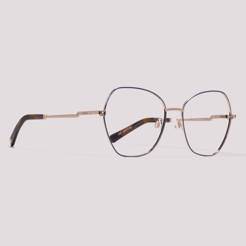 Anima Sou Virtuosa 04C Azul e Dourado - Grau - 56 mm