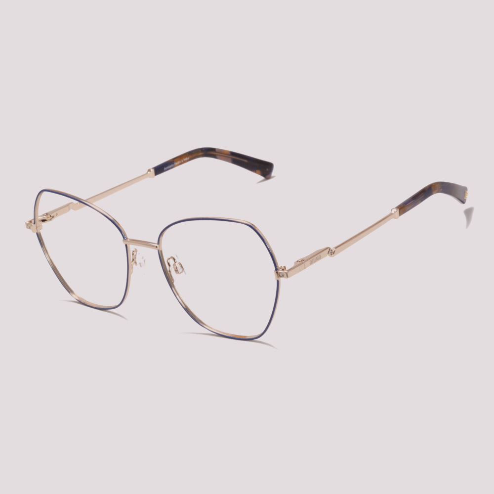 Anima Sou Virtuosa 04C Azul e Dourado - Grau - 56 mm