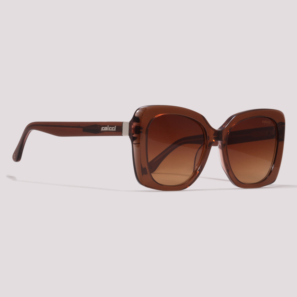 Colcci Alexia Marrom e Rosa Brilho Marrom Degrade - Sol - 52 mm