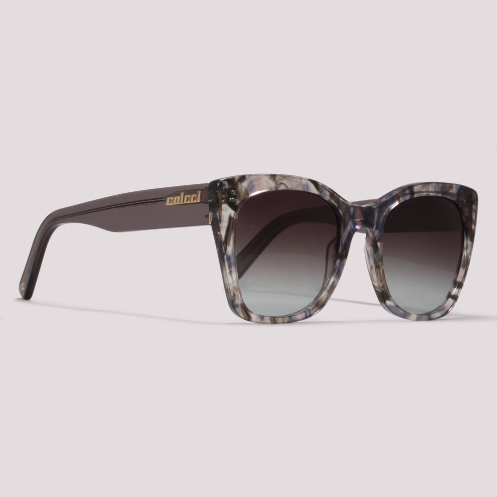 Colcci May Azul e Cinza Mesclado Preto Degradê - Sol - 52 mm