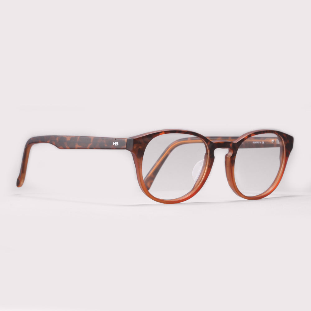 HB Ecobloc 0514 Retangular Matte Turtle Caramel - Grau - TAM 47 mm