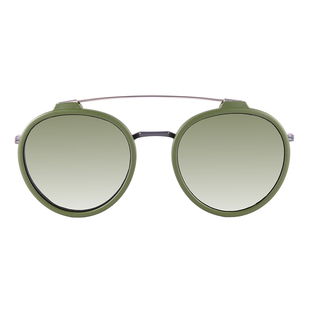 HB Switch 0420 Clip On Matte Graphite/ Matte - Solid Green Polarized Gray - Lente 5,1 cm - Grau