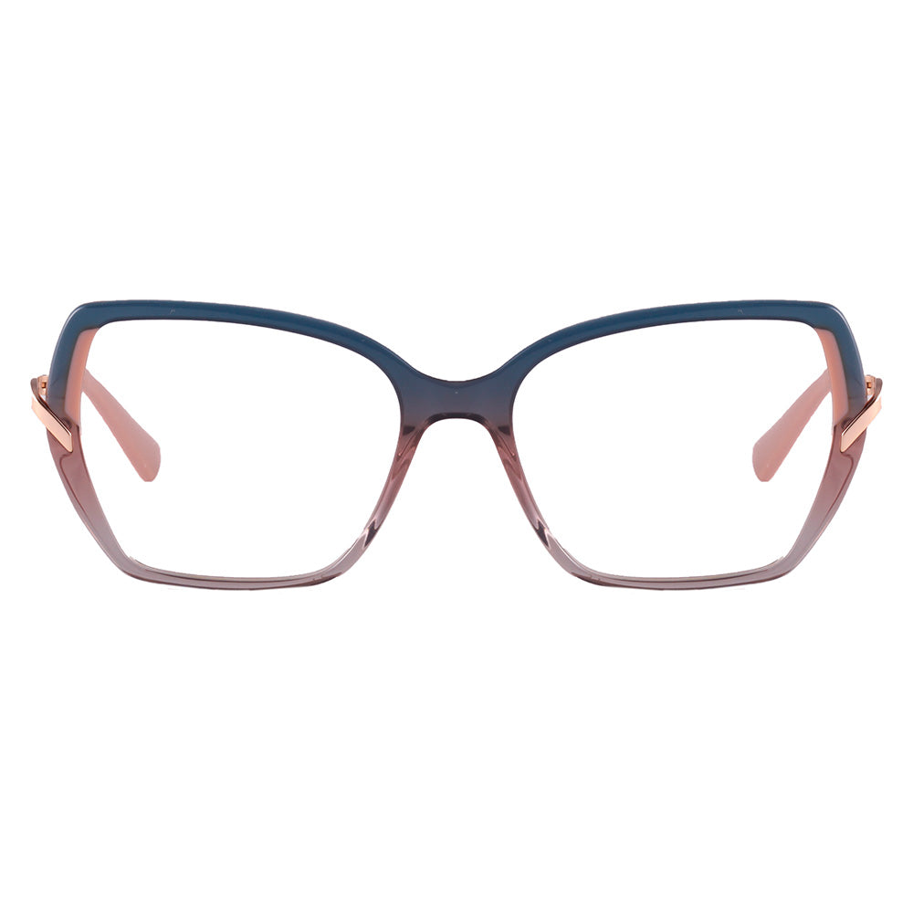 Ana Hickmann 20 Anos AH60038 D01 azul e fumê - Grau- Lente 5,4 cm - Grau