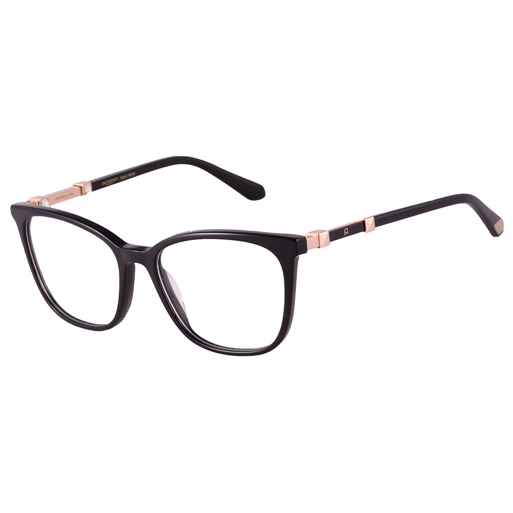 Ana Hickmann 20 Anos AH60052 A01 preto e dourado - Grau - Lente 5,4 cm - Grau