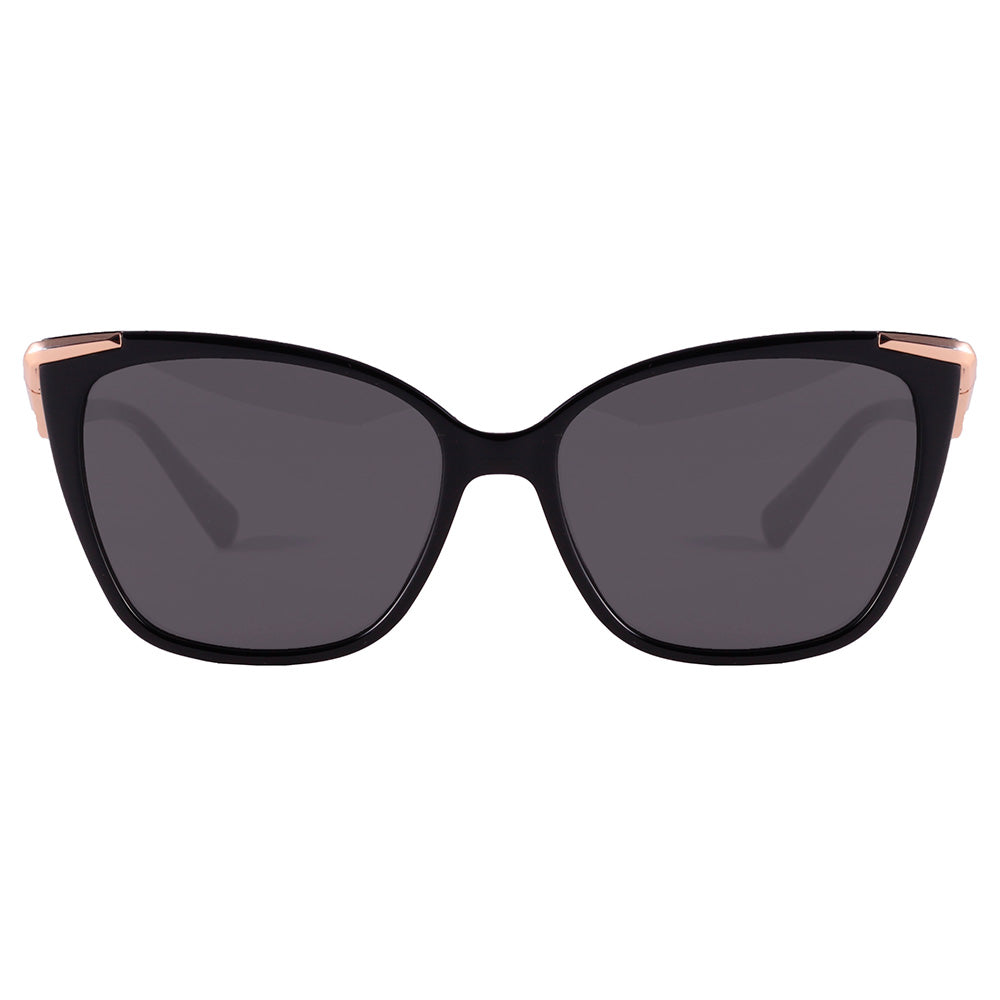 Ana Hickmann 20 Anos AH90017 A01 preto e dourado - Sol - Lente 5,7 cm - Sol
