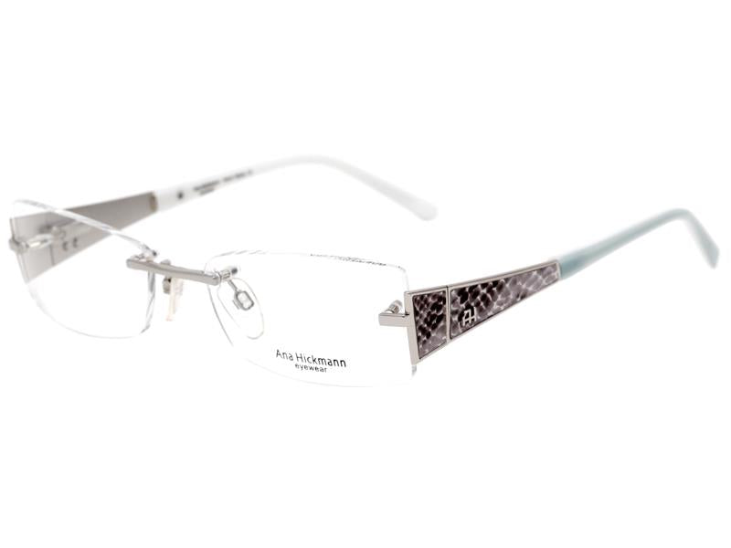 Ana Hickmann AH 1167 03A Prata Preto e Verde - Lente 5,3 cm - Grau