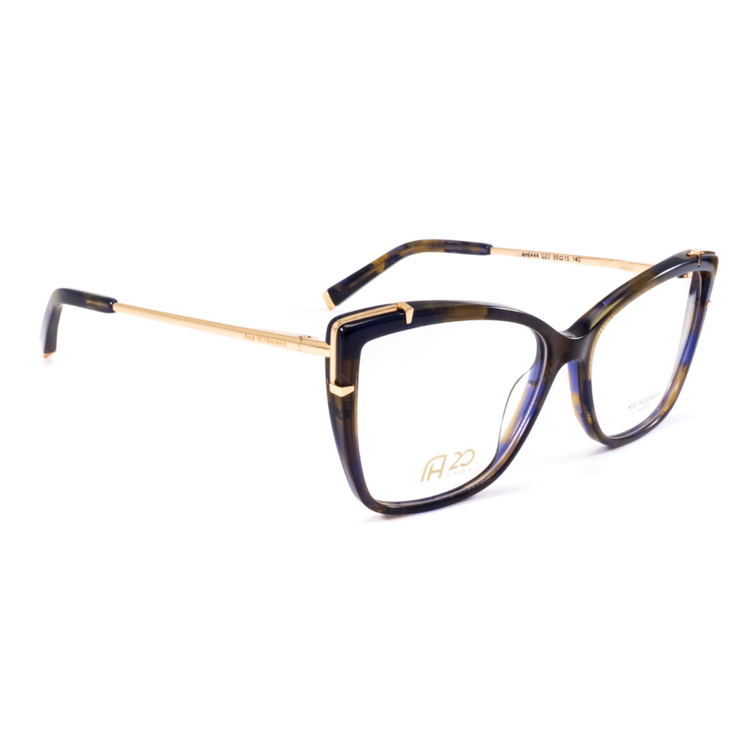 Ana Hickmann AH6444 G22 Roxo Marrom Mesclado - Grau - 55 mm