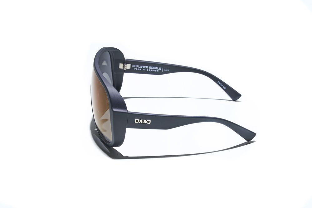 Evoke Amplifier Goggle High-end A12S Midnight Matte Gun Lilac Flash - Lente 139 MM - Sol