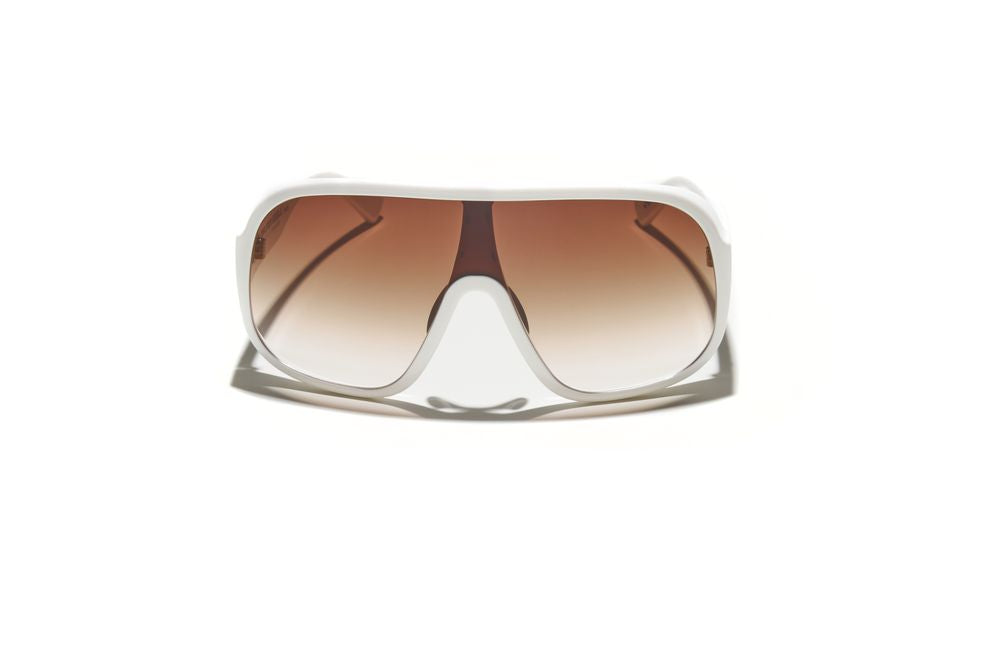 Evoke Amplifier Goggle High-end B01T White Gold Brown Gradient - Lente 139 MM - Sol