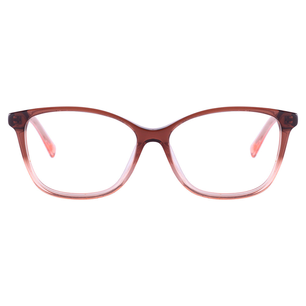 Atitude Kids ATK6002 C03 Retangula Marrom Translúcido Degradê Brilho - Grau - TAM 50 mm