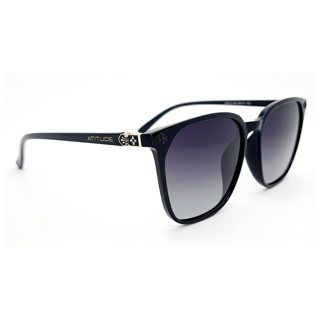 Atitude AT8112 A03 Preto Brilho Preto Degradê - Sol - 58 mm