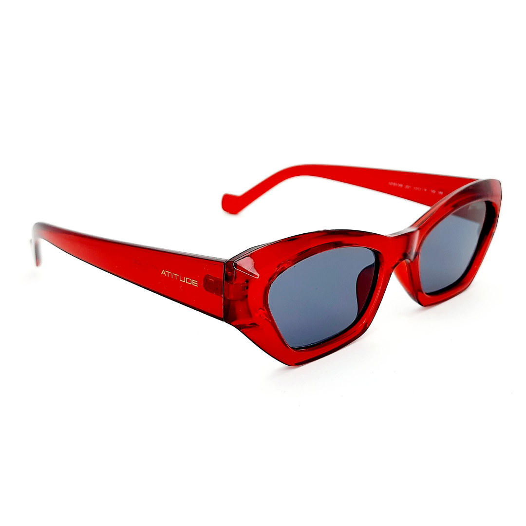 Atitude AT8159 G01 Vermelho Translúcido Preto - Sol - 53 mm