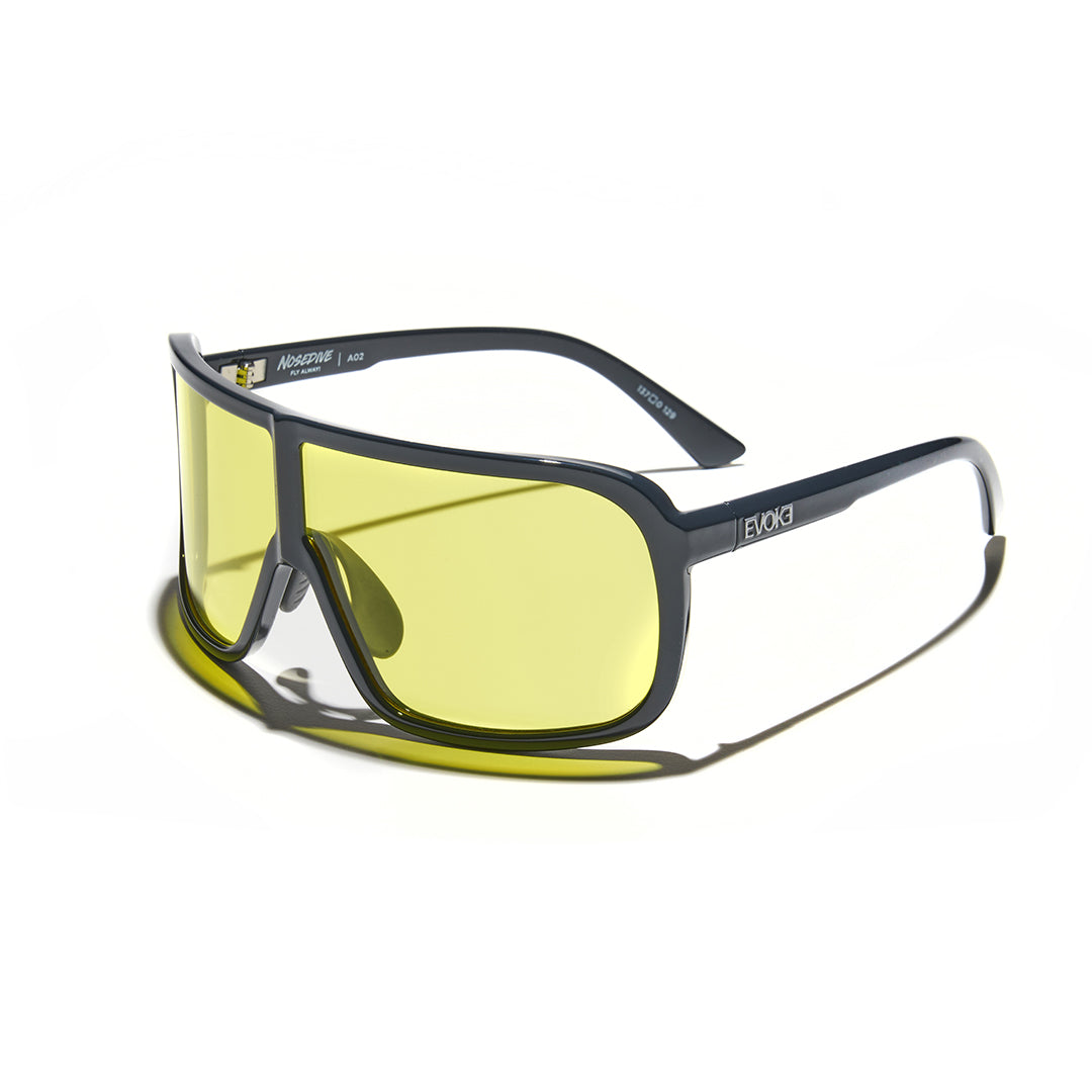 Evoke Nosedive High-end A02 Midnight Shine Silver Yellow Total - Lente 137 MM - Sol
