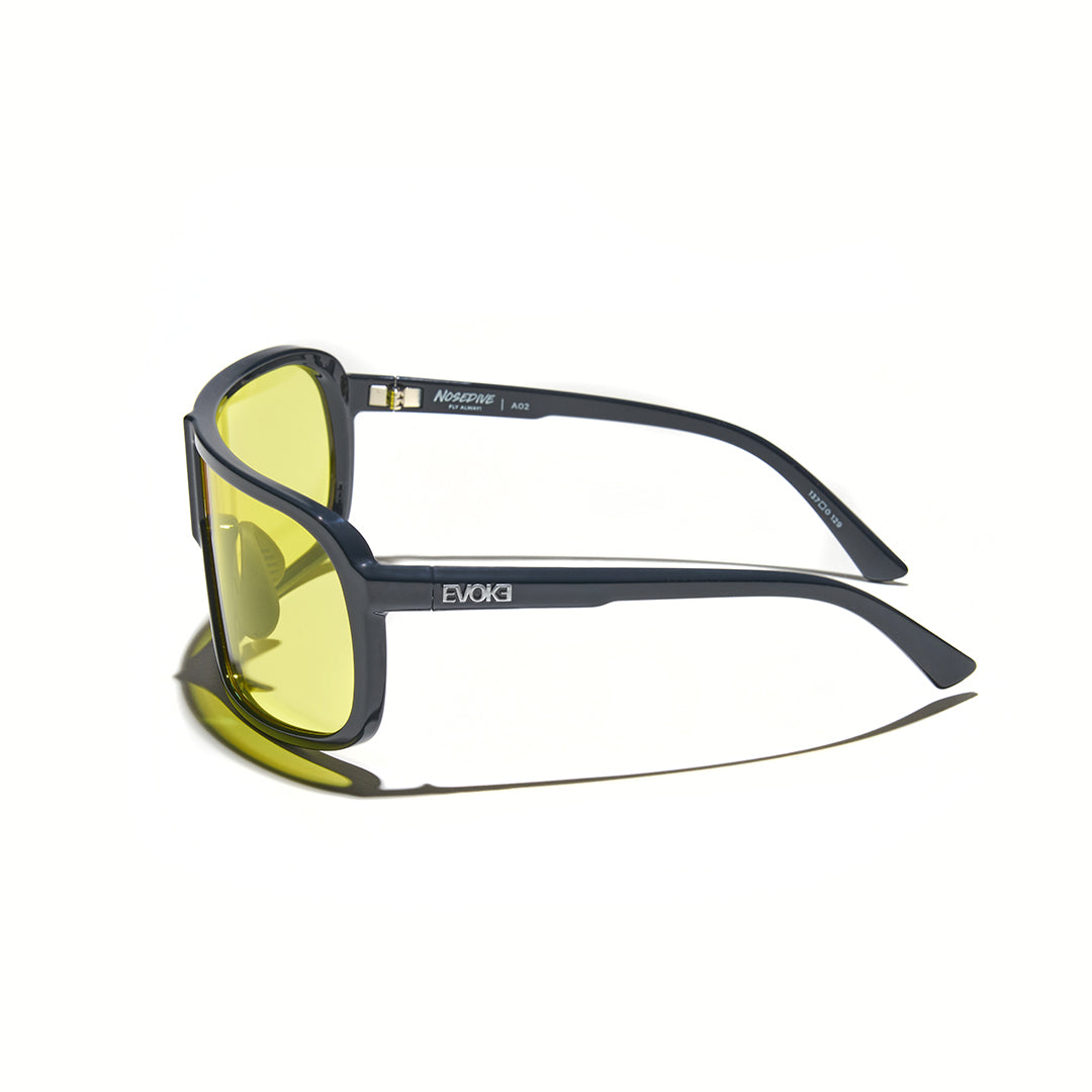 Evoke Nosedive High-end A02 Midnight Shine Silver Yellow Total - Lente 137 MM - Sol