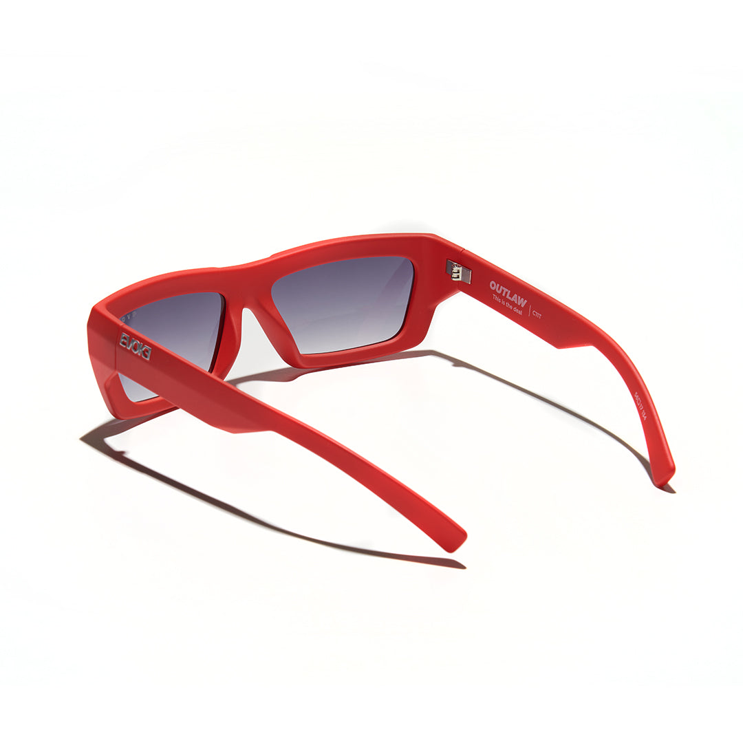 Evoke Outlaw High-end C11T Watermelon Red Matte Silver Gray Gradient - Lente 56 MM - Sol