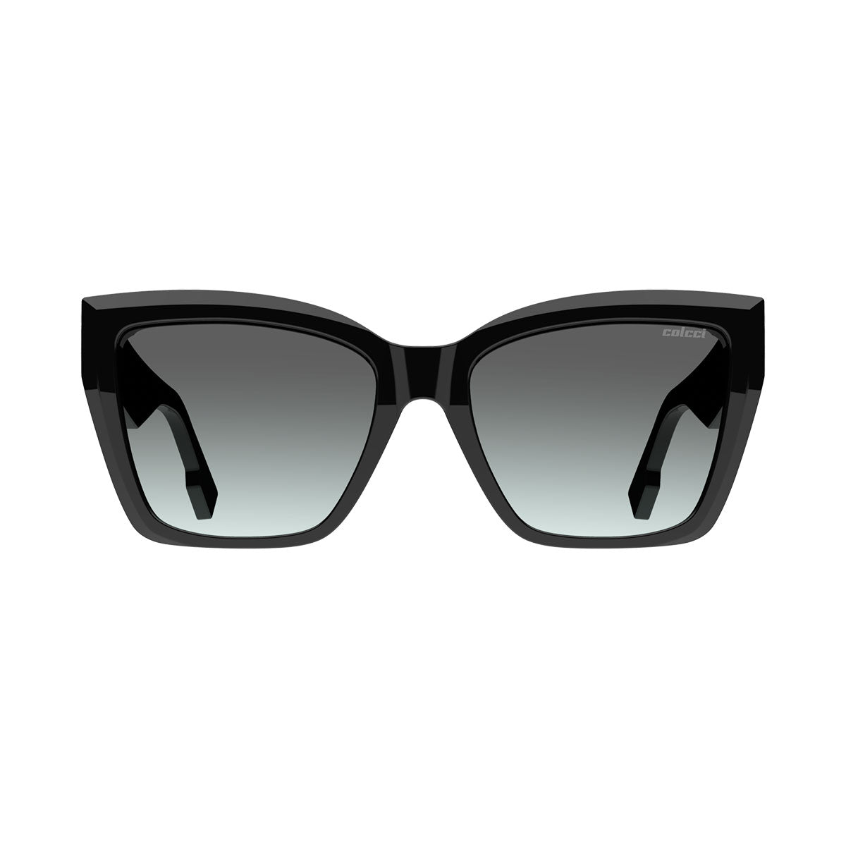 Colcci Chiara Preto Brilho/ Cinza Degradê Azul - Solar - Tam 55 mm