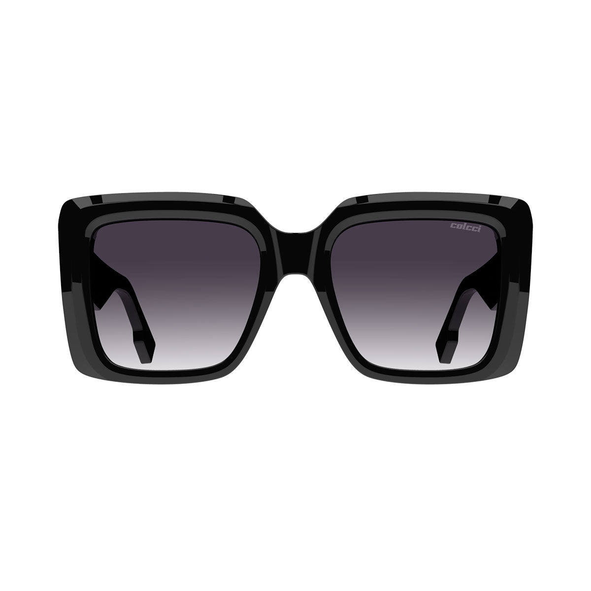Colcci Sabrina Preto Brilho C/ Cinza Degradê - Solar - Tam 52 mm