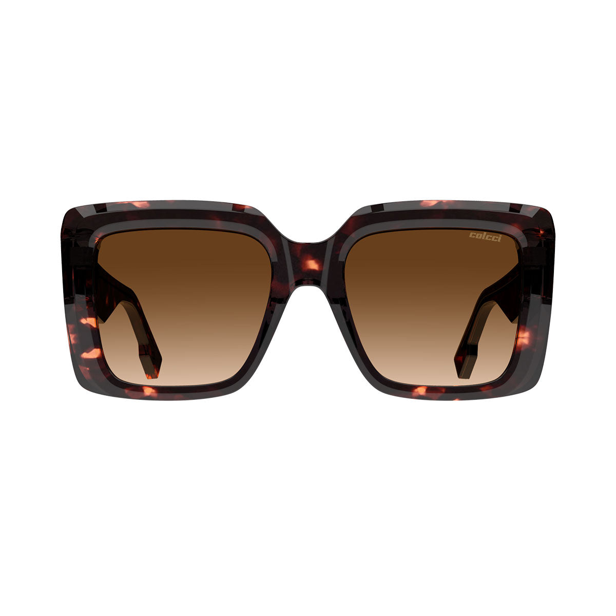 Colcci Sabrina Demi Marrom Brilho C/ Marrom Degradê - Solar - Tam 52 mm