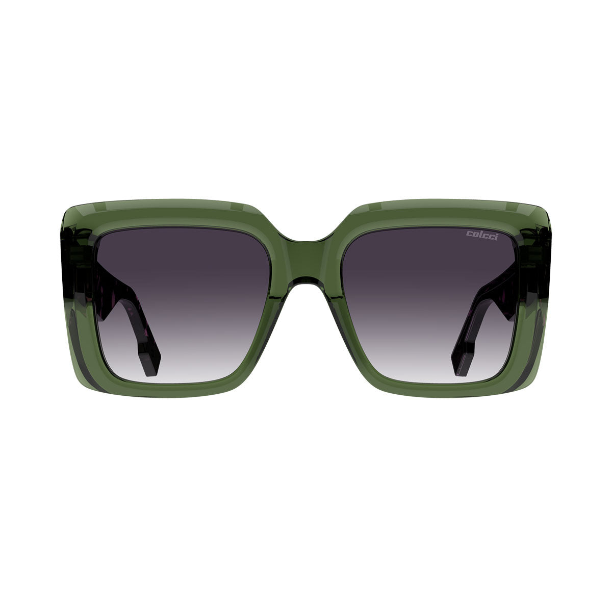 Colcci Sabrina Oliva Escuro C/ Demi Preto e Rosa/ Cinza - Solar - Tam 52 mm