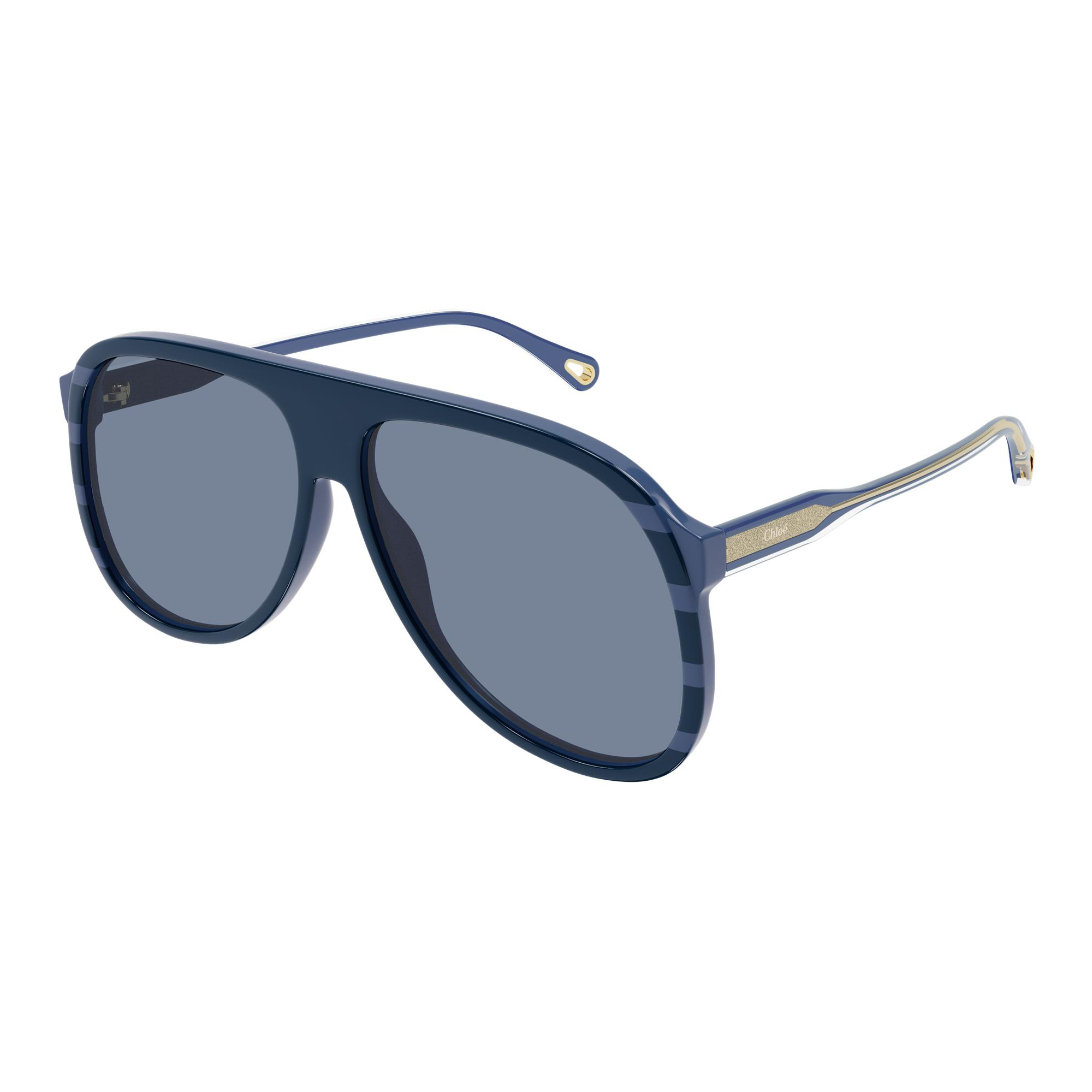 Chloé CH0128S 004 Azul Brilho Azul Total - Sol - 62 mm