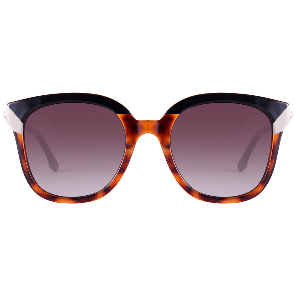 Colcci Sara Retrô Preto Brilho/ Azul Degradê Laranja - Solar - TAM 48 mm
