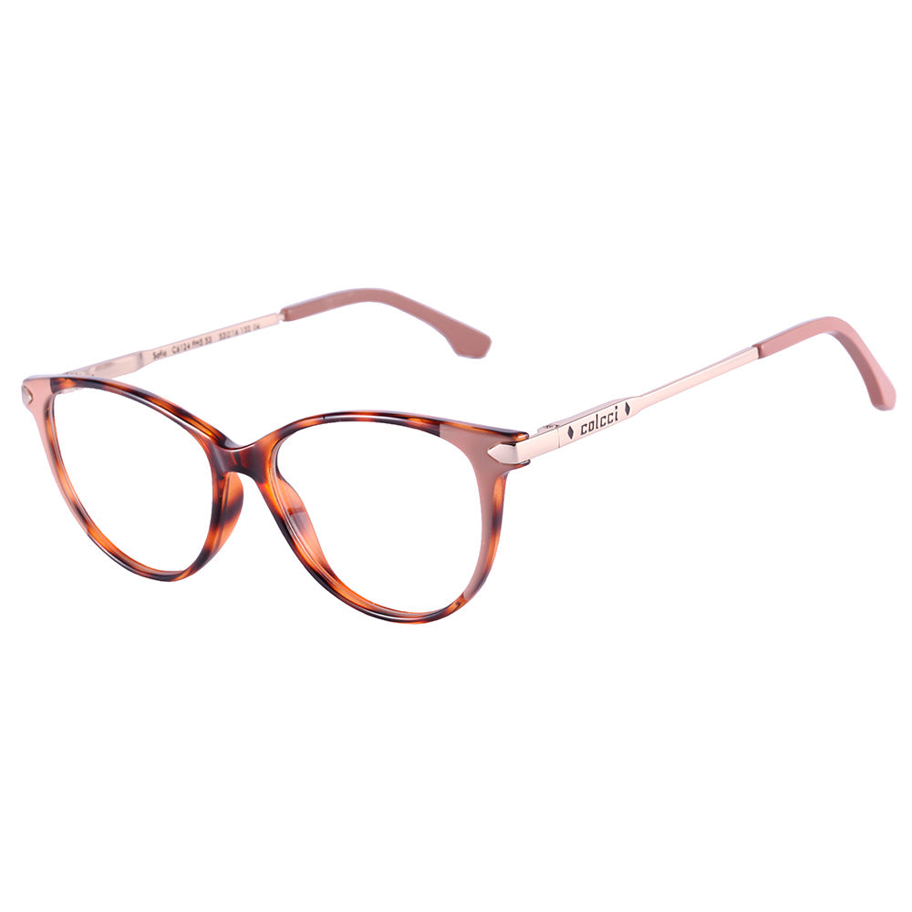Colcci Sofia Retrô Marrom Mesclado e Prata Brilho - Grau - TAM 50 mm