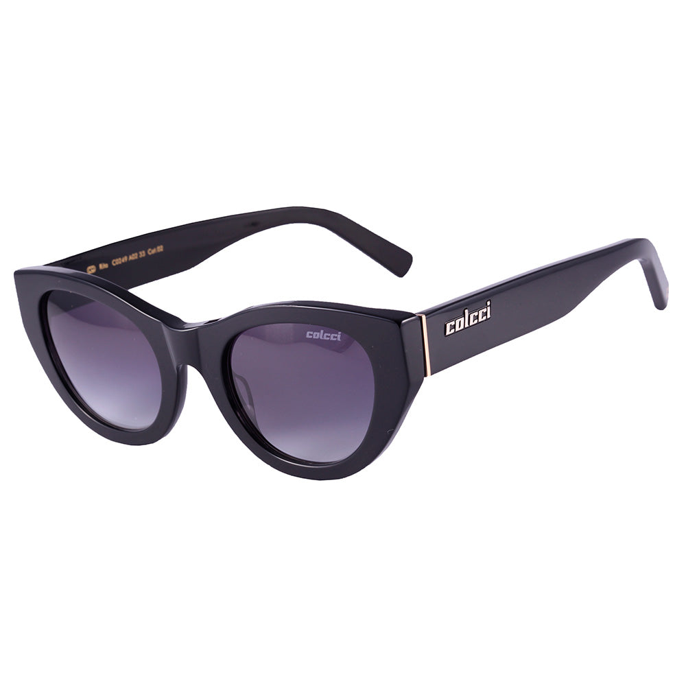 Colcci Rita Camila Queiroz Retrô Preto Brilho/ Preto Degradê - Solar - TAM 49 mm