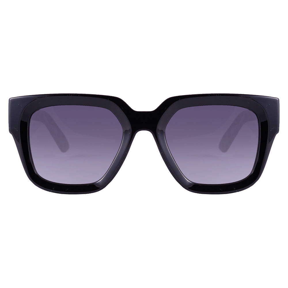 Colcci Astrid retrô Preto Brilho/ Preto Degradê - Solar - TAM 51 mm