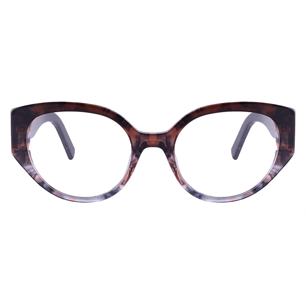 Colcci Olivia Retrô Marrom Degradê Marmore Rosa - Grau - TAM 52 mm