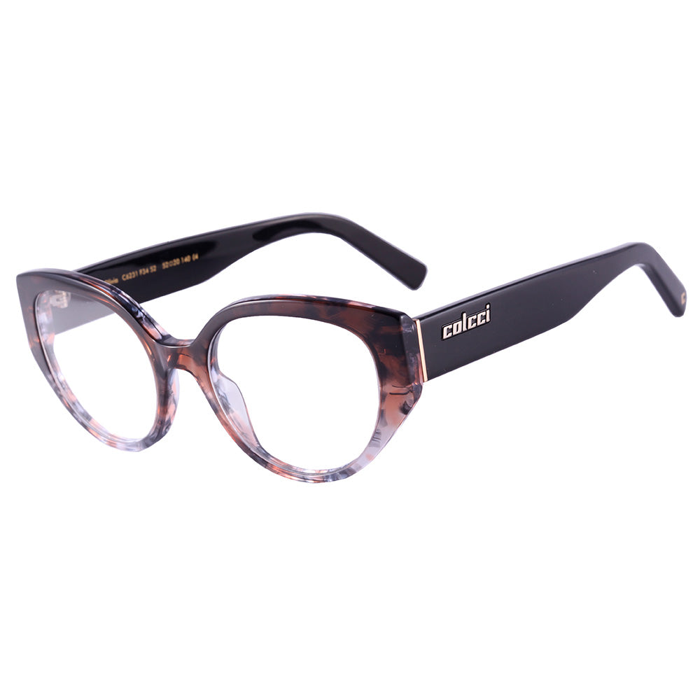 Colcci Olivia Retrô Marrom Degradê Marmore Rosa - Grau - TAM 52 mm