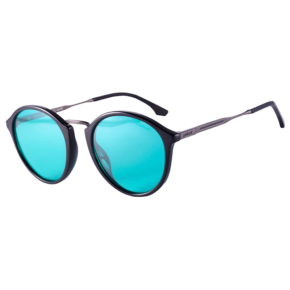 Colcci Tanne Redondo Preto Brilho/ Turquesa Claro - Solar - TAM 50 mm
