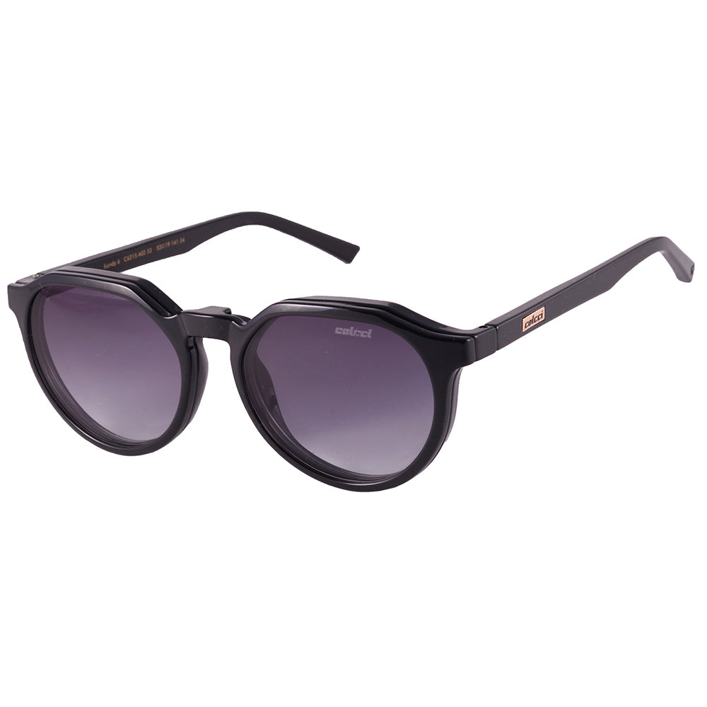 Colcci Bandy 6 Clip On Preto Brilho/ Preto Degradê - Lente 5,3 cm - Grau