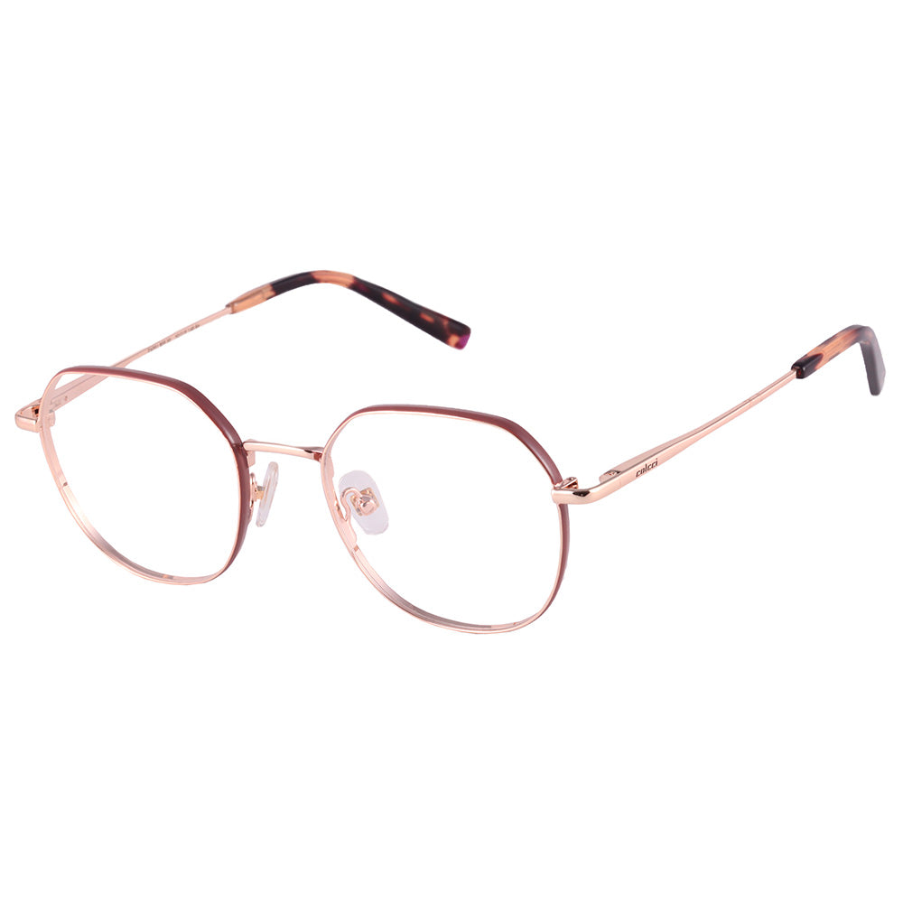 Colcci C6201 Dourado Brilho e Marrom Fosco - Lente 5,0 cm - Grau