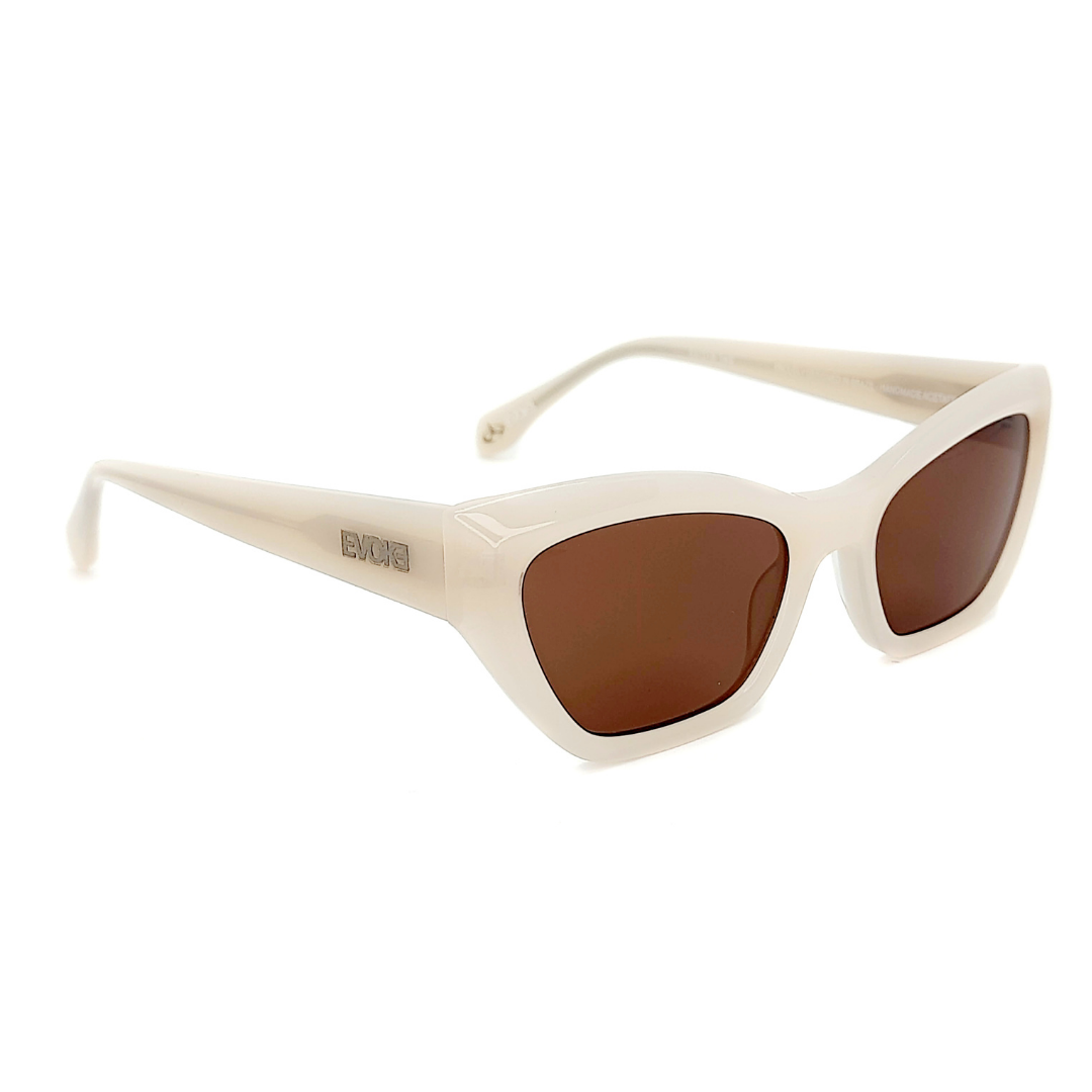 Evoke EVK 42 N01 Off- White Brilho Marrom - Sol - 52 mm