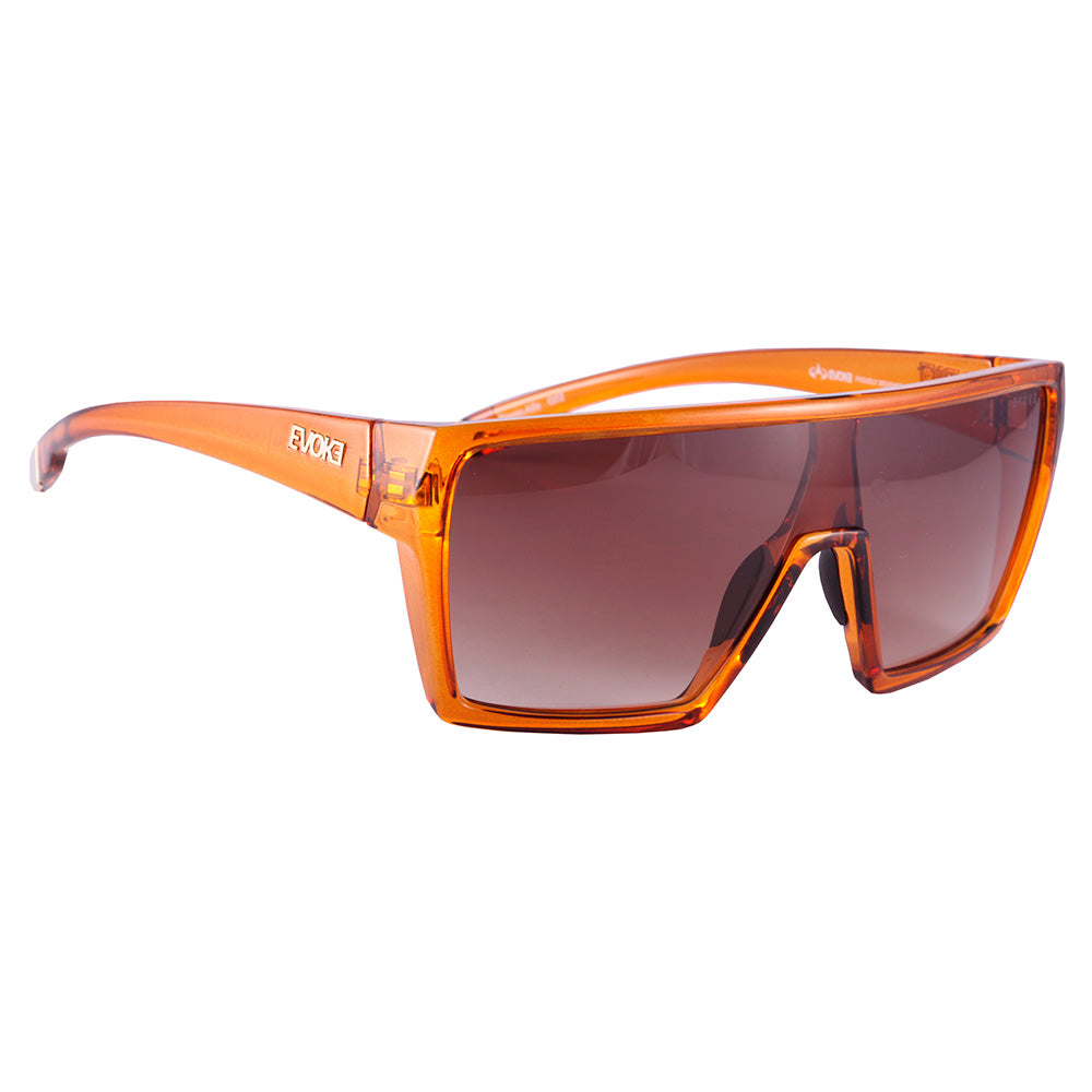 Evoke Bionic Alfa G02 Quadrado Crystal Brown/ Brown Gradient - Solar - TAM 135 mm
