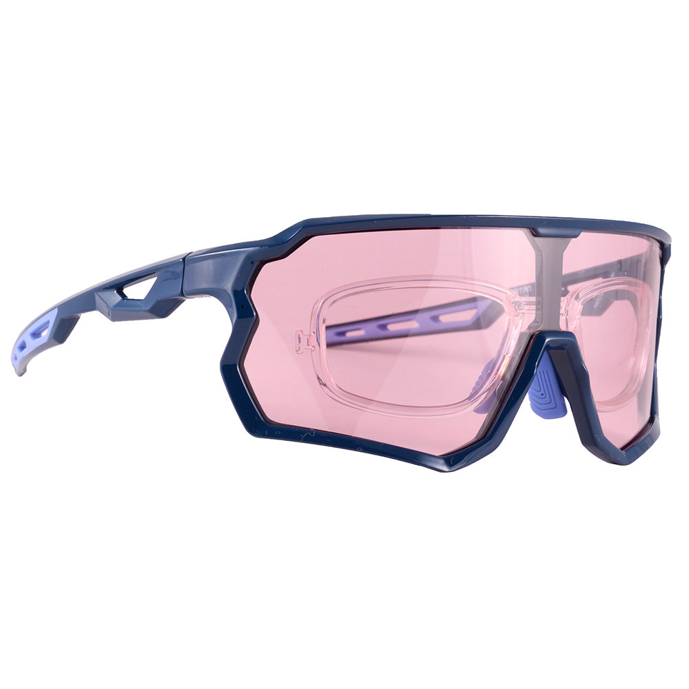 Evoke EVK 39 D01P Azul Brilho/ Amber Polarizada - Lente 16 cm - Sol