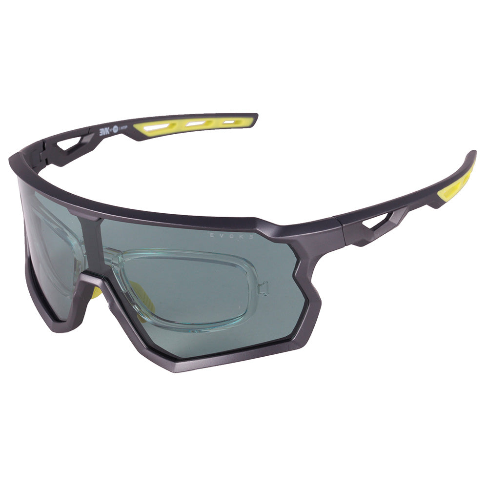 Evoke EVK 39 H11P Cinza Fosco Verde Polarizado - Sol - 160 mm